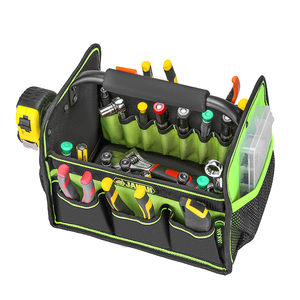 Heavy duty con maniglia a barra in acciaio per riparatore elettricista 1680D portautensili portatile tote borsa portautensili per riparazione auto di grandi dimensioni - Product Image 5