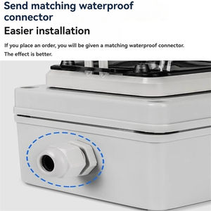 100A capacité de courant étanche en aluminium boîte de Distribution électrique ABS matière plastique armoire équipement de Distribution d'énergie - Product Image 4