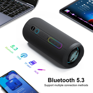 ลำโพงบลูทูธแบบพกพากันน้ำ IPX7พร้อมไฟ RGB แบบไดนามิกลำโพงไร้สายแบบชาร์จไฟได้สำหรับงานเลี้ยงกลางแจ้ง - Product Image 4
