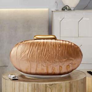 กระเป๋าสะพายทรงโฮโบสำหรับผู้หญิง พร้อมลายปักดอกไม้และสายสะพายแบบถัก สไตล์โบฮีเมียน ประดับเลื่อม เหมาะสำหรับงานแต่งงานและงานปาร์ตี้ - Product Image 3