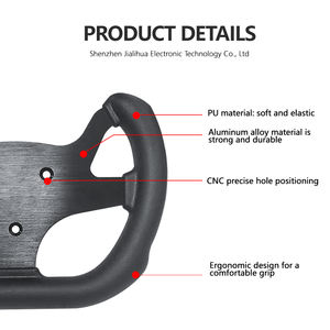 <span class=keywords><strong>Volant</strong></span> de course en PU de 10,6 pouces (270 mm) style Formule 1 pour kart, idéal pour la modification de voiture - Prix abordable - Product Image 3