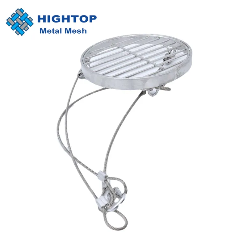 80 Cm Cấp Thực Phẩm Swing Grate Thép Không Gỉ Cắm Trại Xoay Grill Vòng Treo Grill Grate Cho Tripod Với Dây Và Chuỗi