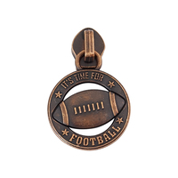 Tirette de fermeture éclair personnalisée, tirette de fermeture éclair en métal pour vêtement, logo de marque, tête de fermeture éclair pour sac, tirette de fermeture éclair en métal personnalisée pour le sport, le rugby, logo