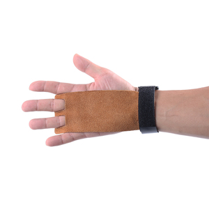 健身举重<span class=keywords><strong>2</strong></span>孔牛皮手掌保护垫举重硬拉手掌垫 - Product Image 5