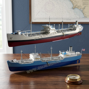 Modelo de Batalla de Madera GIA NHIEN Acacia Bushy Run T2 Tanker Tug, Técnica Pintada, Regalo de Negocio Artesanal de Ho Chi Minh City - Product Image 3