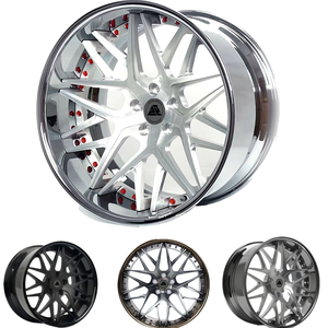 عجلات مصنوعة من قطعتين بتصميم مقعر عميق |   عجلات أداء متعددة الأذرع مخصصة لسيارات أودي R8 وكورفيت C8 ودودج تشارجر وايدبودي - Product Image 2