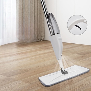 Mopa Reutilizable con Cabezal Giratorio de 360°, para Limpieza en Seco y Húmedo, Mopa con Spray para <span class=keywords><strong>Limpiar</strong></span> Pisos de Madera, para Hogar, Cocina y Sala de Estar - Product Image 1