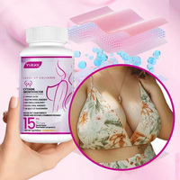 Comprimés de complément alimentaire OEM pour femmes, amélioration et raffermissement des seins avec de la poudre de Pueraria lobata, 30 comprimés/flacon