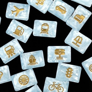 Juego de Mahjong de Lujo con Acabado Perlado, 160 Fichas Americanas, Portátil, para Viajes, Reuniones Familiares y Entretenimiento Social - Product Image 4