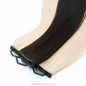 ผมต่อแท้คุณภาพสูงจากรัสเซีย ชนิด Remy 100% Virgin แบบตรง  ชนิด Skin Weft  ปลายผมแบบ Double Drawn  สำหรับทุกสี - Product Image 2