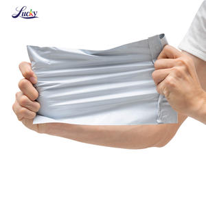Tamaño 60*80cm impermeable blanco LDPE bolsas de correo autosellado ecológico reciclado 100% bolsa de embalaje de mensajería de polietileno de alta calidad - Product Image 6