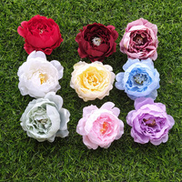 Großhandel 5cm Langlebige Mini-Seidenblumenköpfe für Weihnachts-, Halloween- und Schulanfangsdekorationen