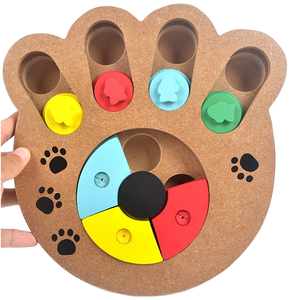 Plastic Dog Puzzle Toy Treat Hiding Board Interactive Brain Game <b>Sliding</b> Rotating Covers For Small Medium <b>Large</b> Dogs Wholesale - Product Image 1
