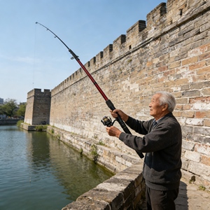 Nouvelle <span class=keywords><strong>canne</strong></span> à pêche et moulinet robustes, combo pour gros poissons-chats, <span class=keywords><strong>canne</strong></span> à pêche spinning, équipement à forte capacité de charge pour la pêche en eau douce - Product Image 3