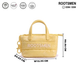 Mini Bolsa Acolchada de Nylon Amarillo Mantequilla con Cierre de Mosquetón, Asas Superiores y Cremallera, Personalizable con Logotipo, OEM, Regalo, Venta al por Mayor - Product Image 5