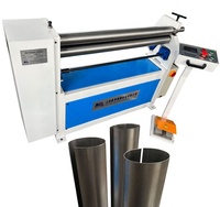 Machine à rouler en acier à 3 rouleaux ESR, machine à rouler manuelle pour feuilles d'aluminium de petit diamètre