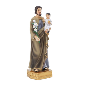 Série Renaissance Catholique Décoration Sculpture Résine Saint <span class=keywords><strong>Joseph</strong></span> et l'Enfant pour les Familles Religieuses figurine - Product Image 1