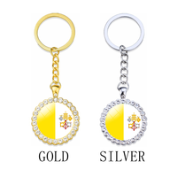 Porte-clés drapeau américain Porte-clés USA Brésil Mexique Canada Costa Rica Argentine Colombie Chili Pérou Porte-clés voiture diamant doré pour femmes