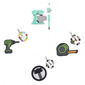 Nouveauté 2026 : Perles focales pour stylos, breloques, fabrication de bijoux DIY, thèmes : voiture de designer, cartable, calculatrice, tissu, <span class=keywords><strong>valise</strong></span>, outils, camion - Product Image 4