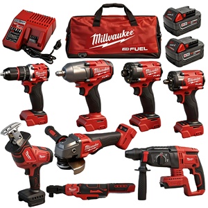 Best Seller <strong>Milwaukee</strong> 18V M-18 12-Piece Industrial Tool Kit Brushless Cordless Red Fuel Screwdriver 11-In-1Combo Power Tools <strong>Set</strong> - Product Image 1
