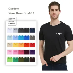 Custom Tee Shirt White Black Blank 100% Cotton Heavyweight Custom Graphic Logo Printing Men Tee Shirts