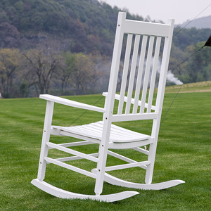 Wholesale Outdoor Leisure <strong>White</strong> Spray Painted Adult Paper <strong>Rocking</strong> <strong>Chair</strong> Modern Minimalist Camping Picnic Backrest <strong>Chair</strong> - Product Image 3