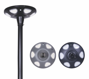 Lampes solaires de jardin en aluminium 200W, panneaux solaires extérieurs, IP65, étanches, éclairage de rue, haute luminosité, angle de faisceau de 360°, télécommande - Product Image 2