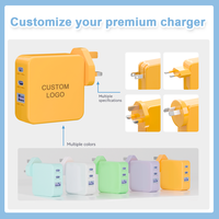 Chargeur multiport GaN 100W pour Samsung Xiaomi iPhone Dell HP Macbook Chargeur pour ordinateur portable Prise en charge OEM/ODM Fournisseur de qualité supérieure