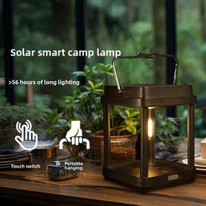 Lámpara Solar con Bombilla Edison, Retro, Portátil, Recargable por USB Tipo-C, Luz de Camping Impermeable, LED Colgante para Jardín, Patio y Exteriores - Product Image 2