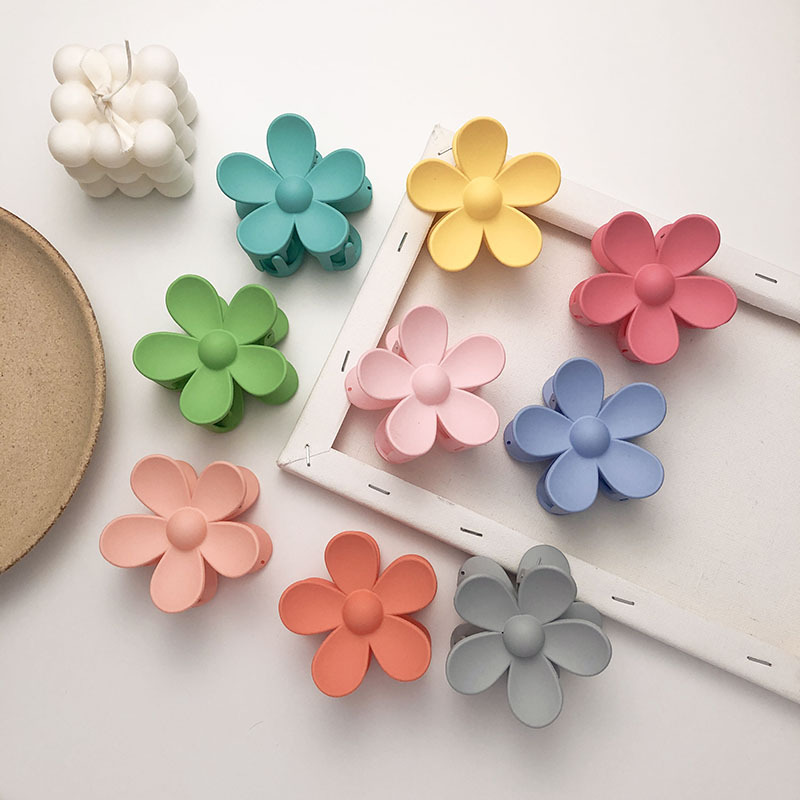 Новое поступление, Разноцветные Мини заколки для волос в форме цветка, 7 см, заколки для волос в форме цветка для женщин