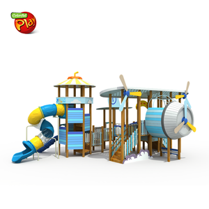 Chủ Đề Máy bay ngoài không gian <span class=keywords><strong>Treehouse</strong></span> sân chơi thương mại cấu trúc chơi gỗ để bán - Product Image 1