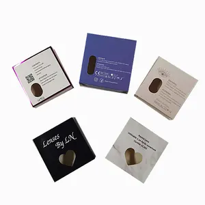 High quality private customized brand contact lens contact lenses cosmetic box packaging