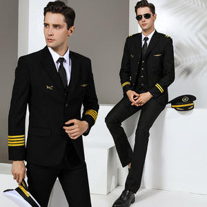 Neues Design Flugkapitän Flugbegleiter Fluggesellschaften Uniformen Luftfahrt-Uniformen - Product Image 3