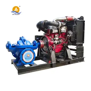 Horizontal Split Casing 150hp Diesel Engine Gearbox Agricultural Irrigation Water Pump