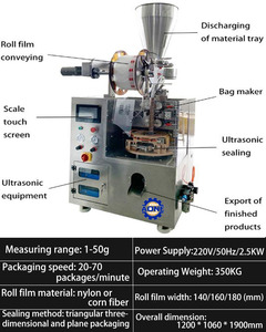 Manufacturing <b>Machines</b> for Small <b>Tea</b> Bag <b>Machine</b> Oem <b>Tea</b> Bag <b>Machine</b> Ultrasealing - Product Image 3