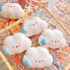Most Popular PU Foam Cartoon Sweaty Cloud Shaped Venting Slow Rising Stress Reliever Squeeze Promotional Toy for <b>Kids</b> Adults - Product Image 4