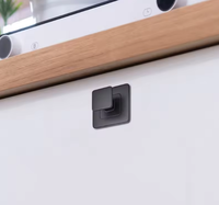 Serrure à bouton-poussoir pour caravanes et camping-cars - Verrou de poignée de placard