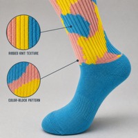 Chaussettes de sport pour hommes en coton respirant amusantes pour toutes les saisons