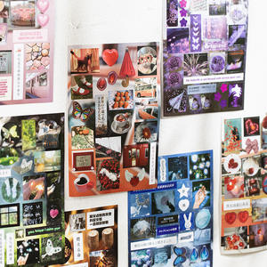 JHM livre d'autocollants série Micro Dream <span class=keywords><strong>japonais</strong></span> ancien style du matin matériel manuel bricolage téléphone portable carte arrière Colla - Product Image 4