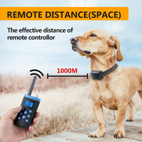 Neuheit 2-in-1 Vibrations- und Elektroschock-Halsband gegen Bellen mit Fernbedienung für Hundetraining
