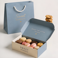 Caja de Regalo de Galletas Personalizada de Lujo, Caja Rígida de Papel para Empacar Galletas con Tapa Magnética e Impresión de Logotipo para Panadería y Regalos Navideños