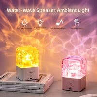 Nouveau projecteur d'ondulations aquatiques, haut-parleur rotatif, lampe d'ambiance RGB, caisson de basses HiFi, haut-parleur sans fil pour cadeau