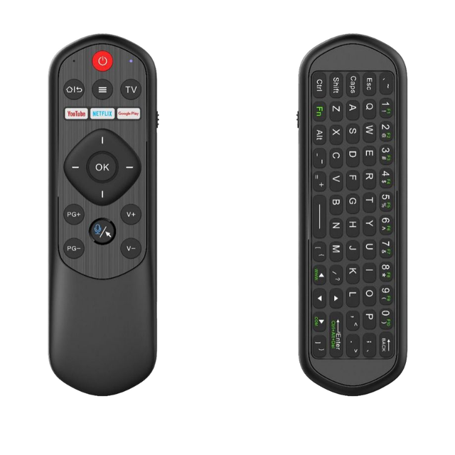 X6 Rechargeable Remote Control Mini Wireless Keyboard Air Mouse with Gyroscope and Voice Control Features Learning Code