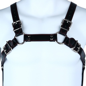 Correa de PU Negra, Accesorio Compatible con la Jaula de Castidad FRRK, Arnés de Pecho de Cuerpo Completo, Kit de Restricción y Bondage, Juguetes Sexuales para Adultos - Product Image 4