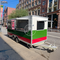 Nourriture chinoise piste carré Mobile cuisine alimentaire remorque Mobile crème glacée Food Truck Van avec cuisine complète à vendre aux États-Unis
