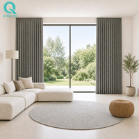 Rideaux QINGYING à texture lin, occultants et insonorisants, de haute qualité pour chambre et salon