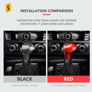 OEM ODM-controlador de mano izquierda de fibra de carbono, perilla de cambio de velocidad Real, cubierta de pegatina embellecedora para <span class=keywords><strong>Audi</strong></span> A4, A5, A6, A7, Q5, <span class=keywords><strong>Q7</strong></span>, S6, S7 - Product Image 5