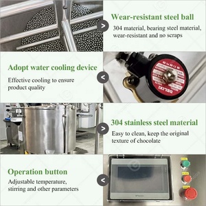 Raffineur Continu Vertical de Laboratoire, Moulin à Billes pour Petit <span class=keywords><strong>Chocolat</strong></span> 100kg 500kg - Product Image 3