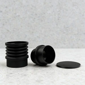 Moulin à café à dose unique Eureka Atom 60 avec trémie, en gel de silice, manuel, écologique, avec souffleur à courroie, noir, luxe, très poli - Product Image 3