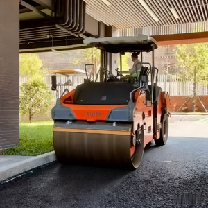 Road Con Ruction Maquinaria 0,5 Ton Vibración Single Drum Road Roller - Product Image 5